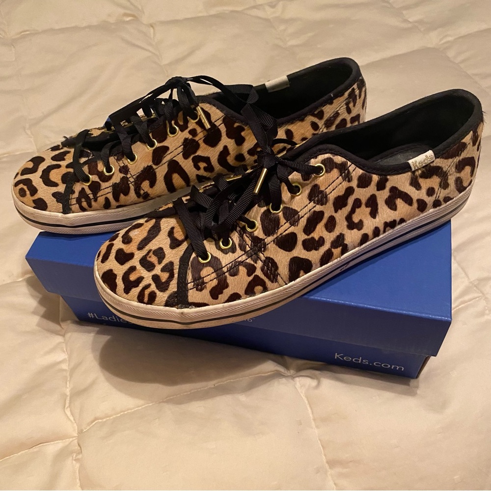 KATE SPADE Keds leopard calf hair